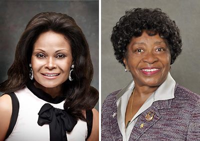 left to right: Janice Bryant Howroyd and U.S. Army Brig. Gen. (Ret.) Clara Adams-Ender 